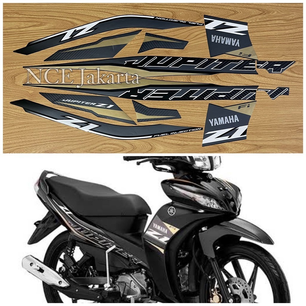 STIKER STRIPING MOTOR JUPITER Z1 2021 HITAM