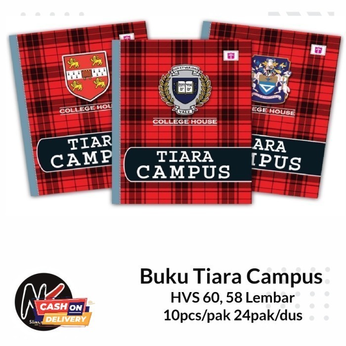 

✨LARIS✨ -Buku Tulis Campus Tiara Kwarto 58 Lembar