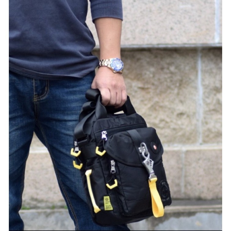 [TERMURAH] Tas slempang pria wanita Tough Army 5545 - Hitam