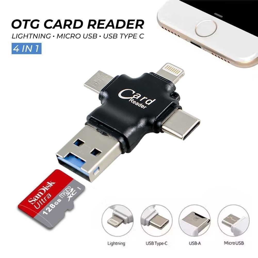 Y-DISK Card Reader 4in1 USB 3.0 Micro Type C Lightning OTG MicroSD