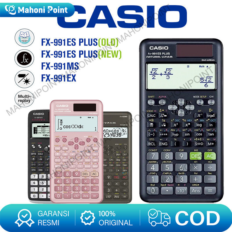 

Kalkulator Scientific Casio FX991ES PLUS 2ND EDITION SCIENTIFIC CALCULATOR ORIG WT 1 YEAR WARRANTY free CASE LTD PRMO FX-991EX 991ES Plus 82MS 350ES