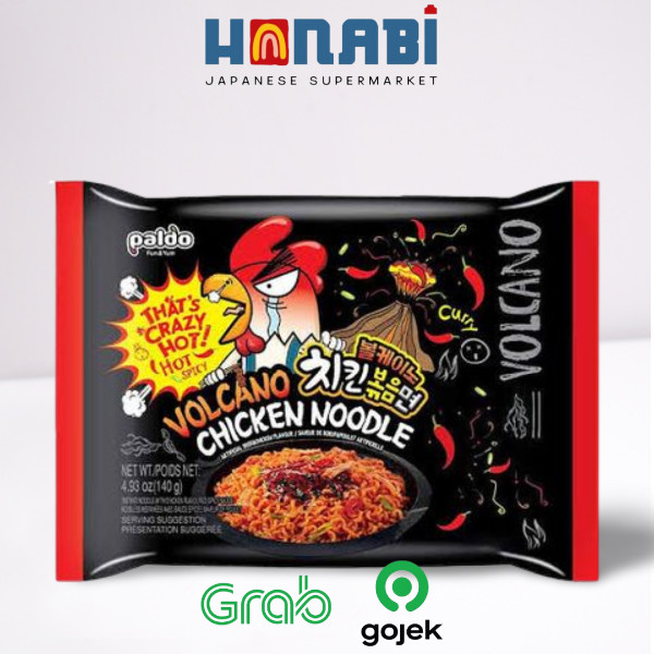 

Paldo Volcano Chicken Stir Fried Noodle 140g - Mie Goreng Pedas Made In Korea