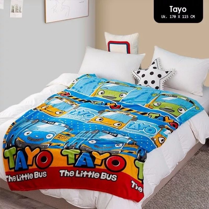 (COD) Selimut bulu karakter / selimut karakter tebal / selimut bulu Doraemon/ PROMO MURAH BERKUALITA