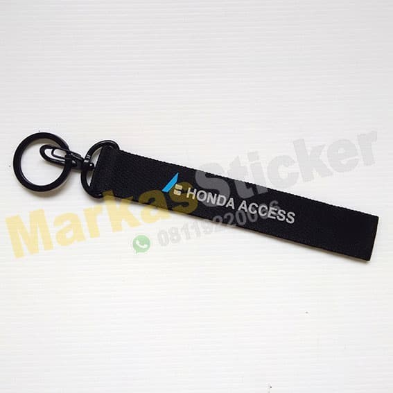 Honda Access Gantugan Kunci Motor Mobil Custom keychain aesthetic Logo otomotif Branded landyard tal