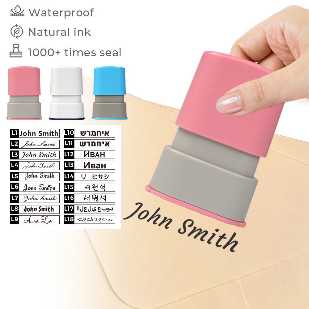 

Custom Kid Name Brand Company Name Logo Teacher Leader Signature Child Cloths Contract Selfing-inking Stamp Available Refillable