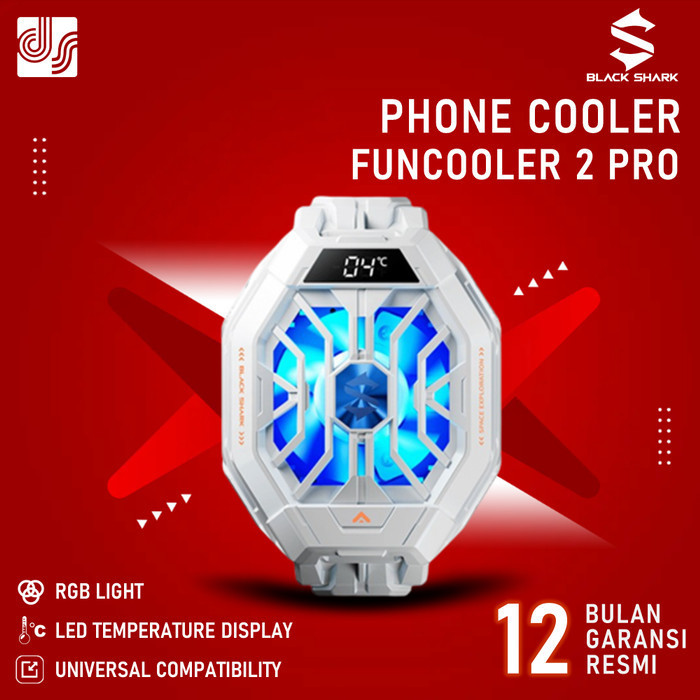TERJAMIN Black Shark BR30BS FunCooler 2 Pro Gaming Kipas Pendingin HP Portabel - Aerospace