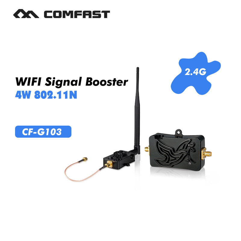 4W 4000mW 802.11b/g/n Wifi Wireless Amplifier Router 2.4Ghz WLAN Signal Booster Signal Booster with 