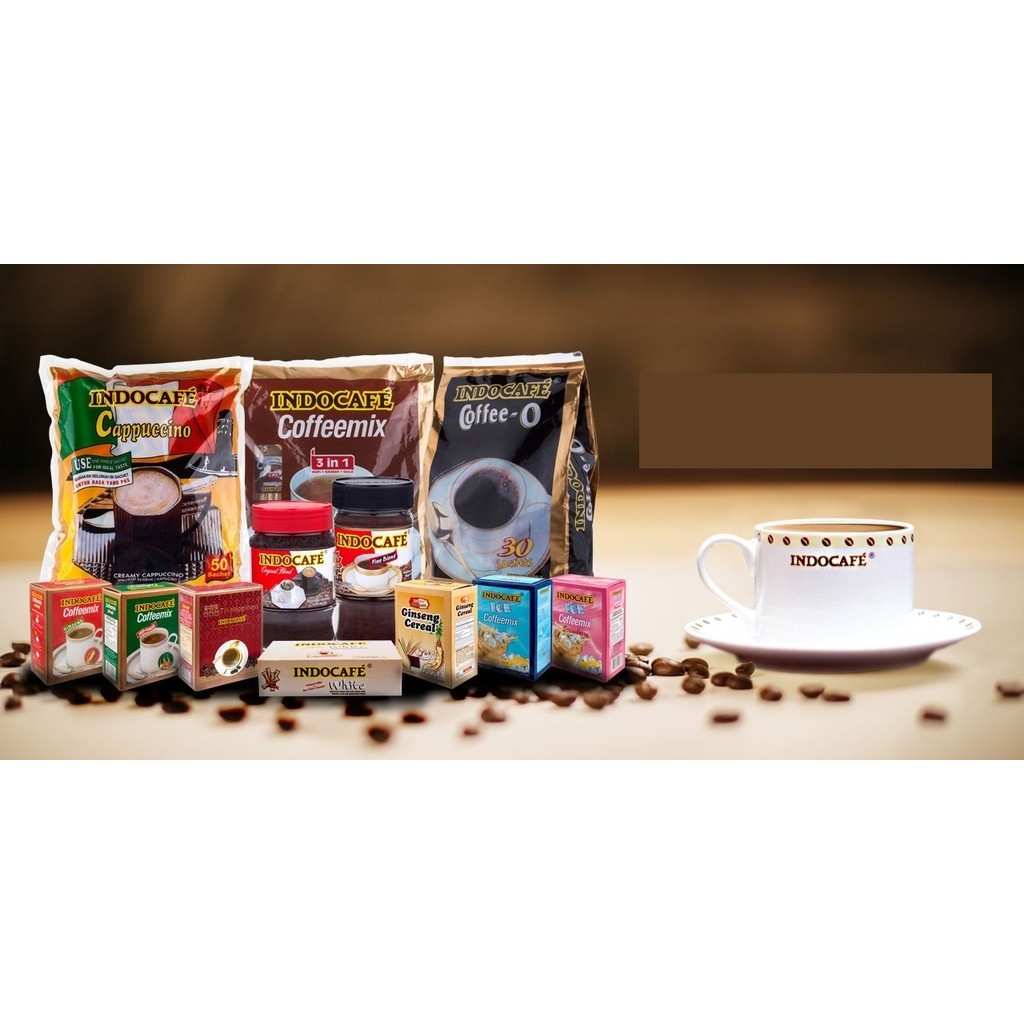 

Kopi Indocafe Coffee Mix 3in1 Rich and Strong Mild isi 5 Pcs