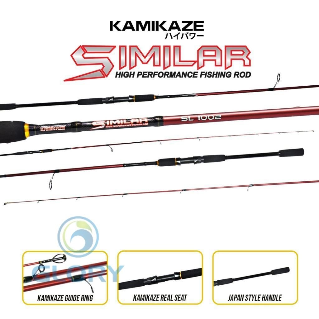 Joran Kamikaze Similar 1002 Carbon Hollow Panjang 300 Cm /Joran Spinning Sambung 2 Atau Tongkat Panc
