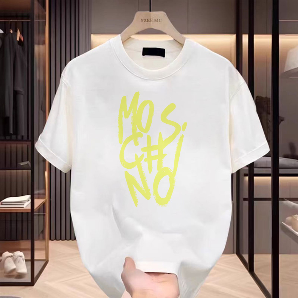INXX Merek trendi T-shirt Oversize “moschino” Kaos Pria Distro Original 100% Premium QQ1149