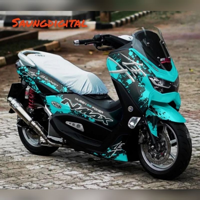 decal full body nmax  motip hayabusa terbaru sticker variasi motor nmax