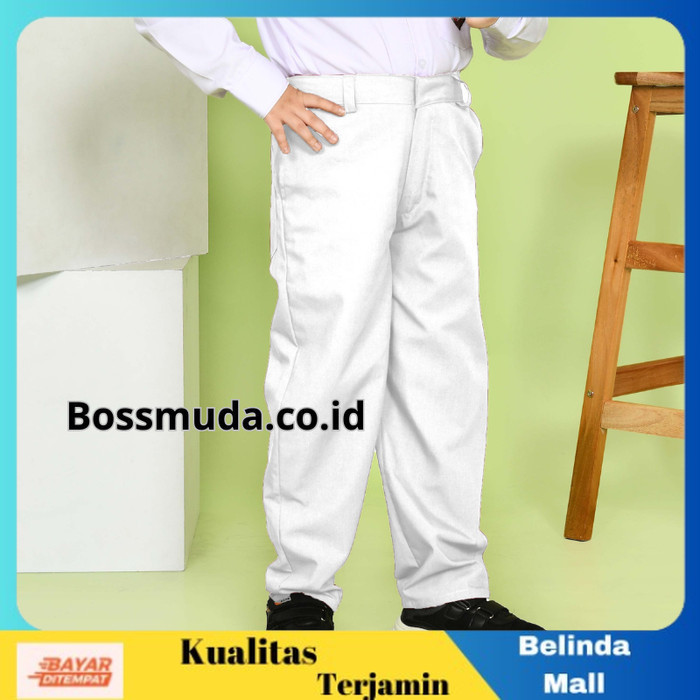 

⭐COD⭐ Celana Putih Seragam Sekolah SD Cowok Panjang 26 TERLARIS
