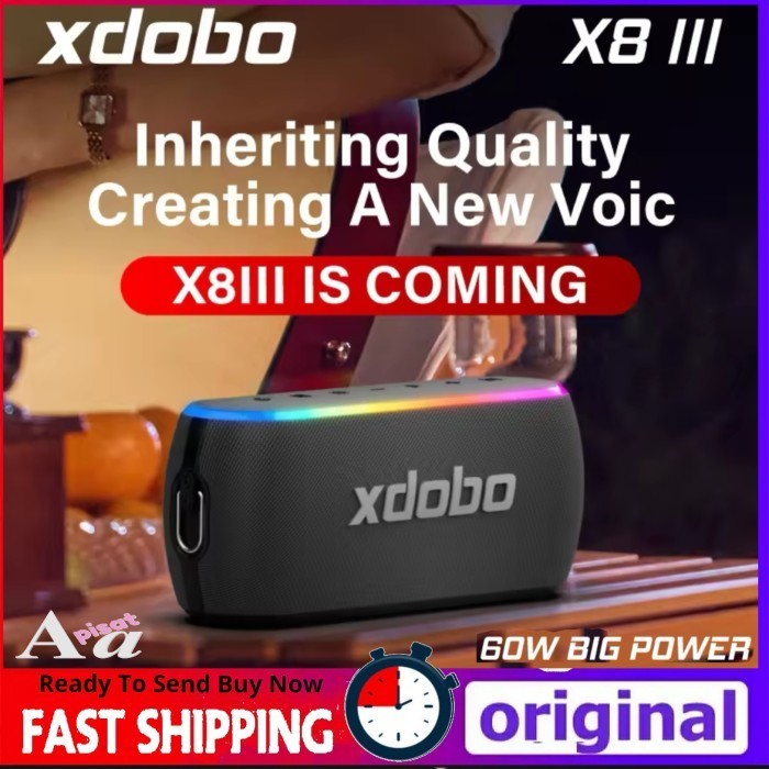 Speaker Xdobo X8III 60W Portable Audio TWS Bluetooth Original