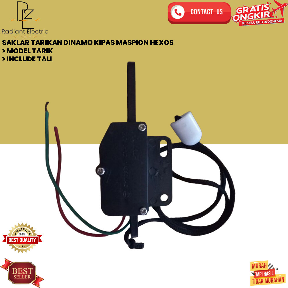 SAKLAR TARIKAN DINAMO KIPAS MASPION HEXOS [RE]