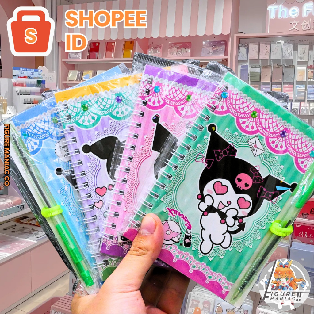

[FM] - Mini Note Book Character 3D With Pen / Medium Note Book With Pen / Medium Note Book Momo With Pen