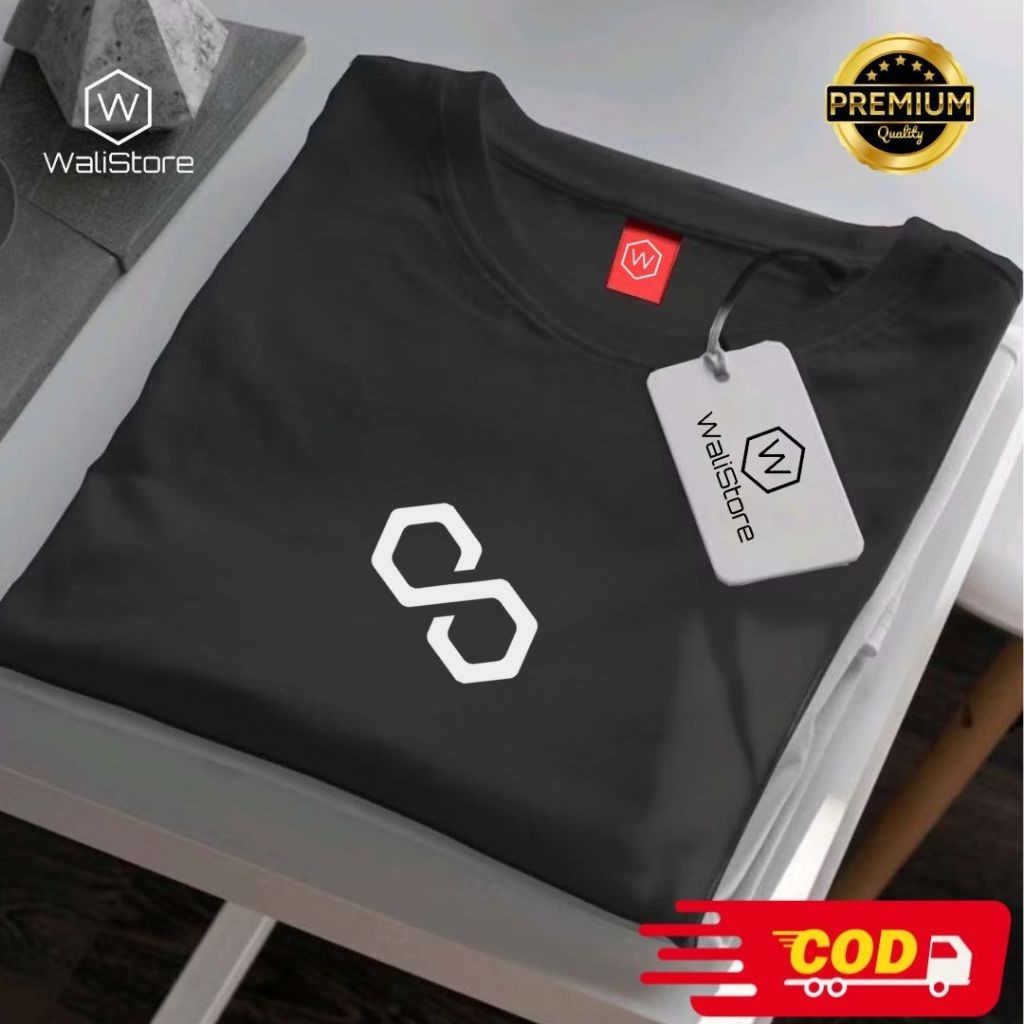 Kaos Distro Trader Crypto Polygon Crypto Cronos Cotton 20S - Super Nyaman & Lembut Cewek-Cowok Bibic