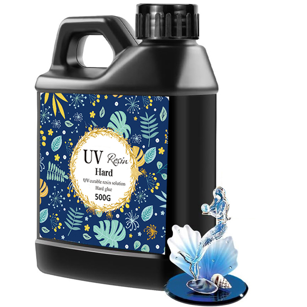 

Bulk UV Resin Crystal Clear Large UV Cure Epoxy Resin Hard Kit Premixed Resina UV Transparent Solar Activated Glue for Jewelry