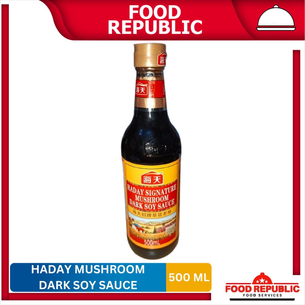 

Haday Mushroom Dark Soy Sauce 500 ml Kecap Asin Jamur HaiTian Halal