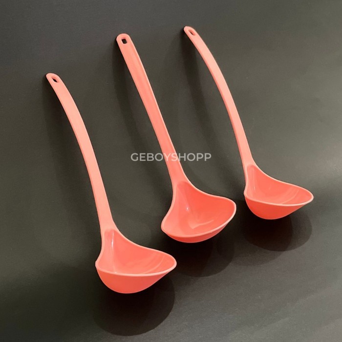 TERLARIS Centong Sayur / Sendok Sup Plastik Gaby Food Grade PP5 Kecil  IRGK7 PINK, [1PCS] COD