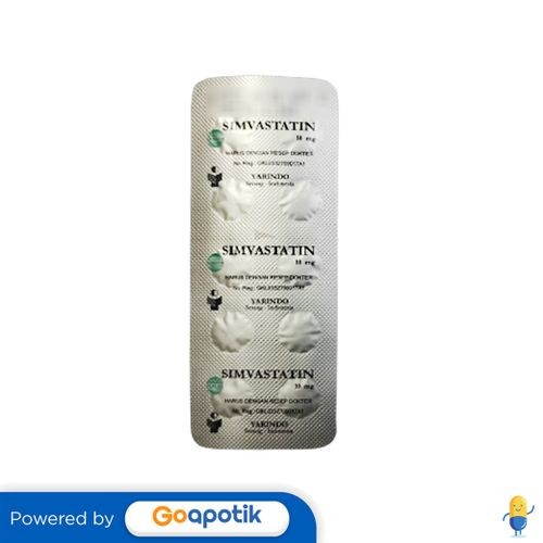Simvastatin Yarindo 10 Mg Strip 10 Tablet