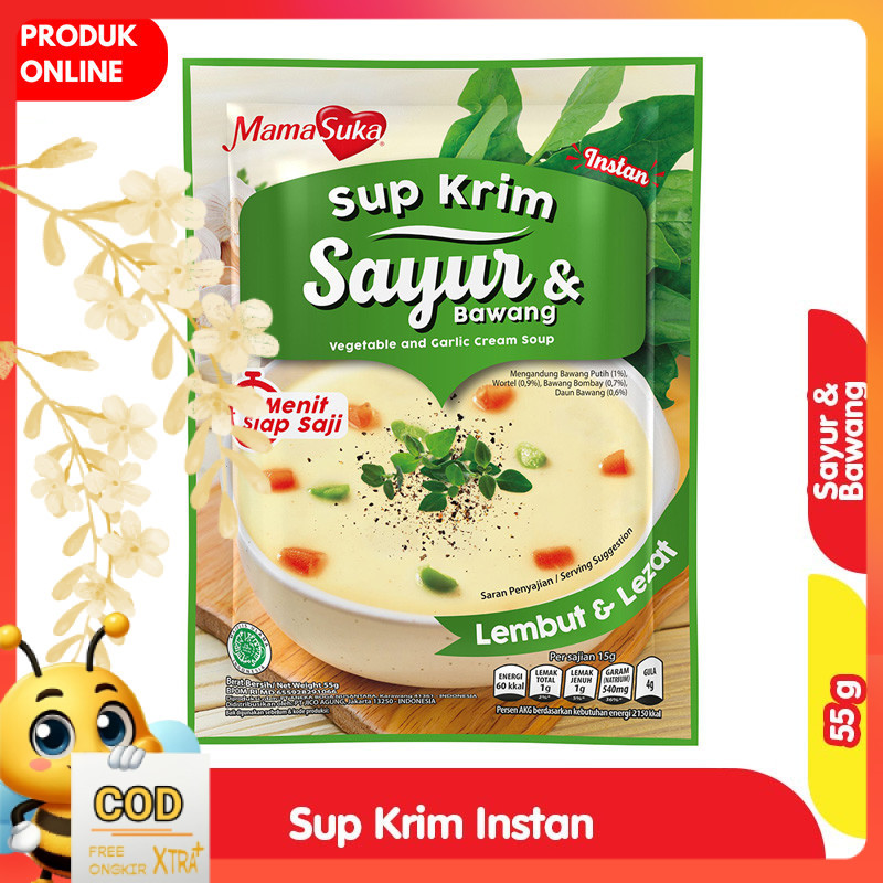 

MamaSuka Sup Krim Instan Sayur & Bawang 55 g