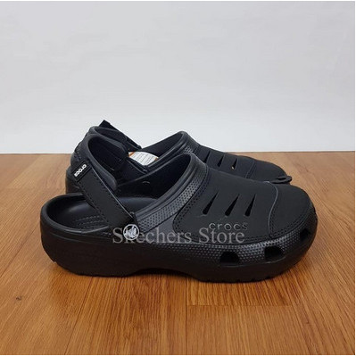 [[New Collection]] Crocs / Crocs Yukon / Sepatu Sandal Pria / Sandal Sepatu / Crocs Pria - Hitam, 40