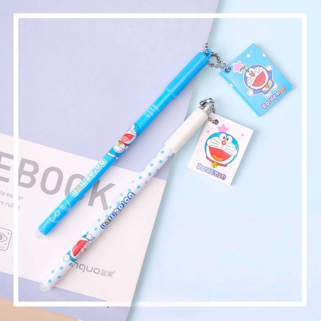 

JP Pena Gantungan Buku Karakter Doraemon Pulpen Pen Hapus Stationery Sekolah Kantor Alat Tulis Anak