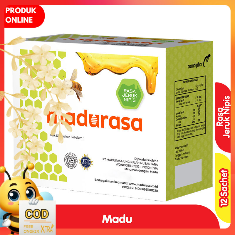 

Madurasa Madu Rasa Jeruk Nipis Box 12 sachet
