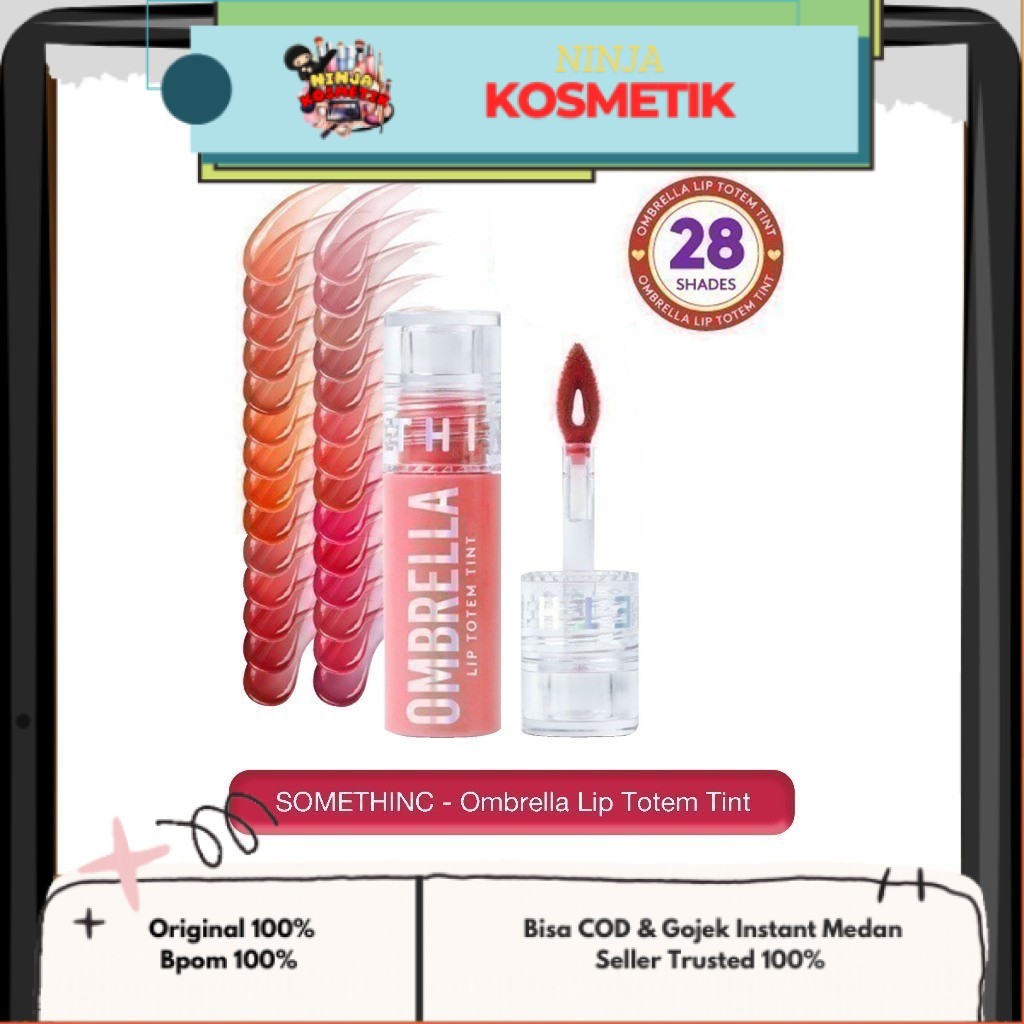 SOMETHINC - OMBRELLA LIP TOTEM TINT ( 2.5 g ) - Liptint Bibir Plumpy Juicy Sehat Ombre Lips Lightwei