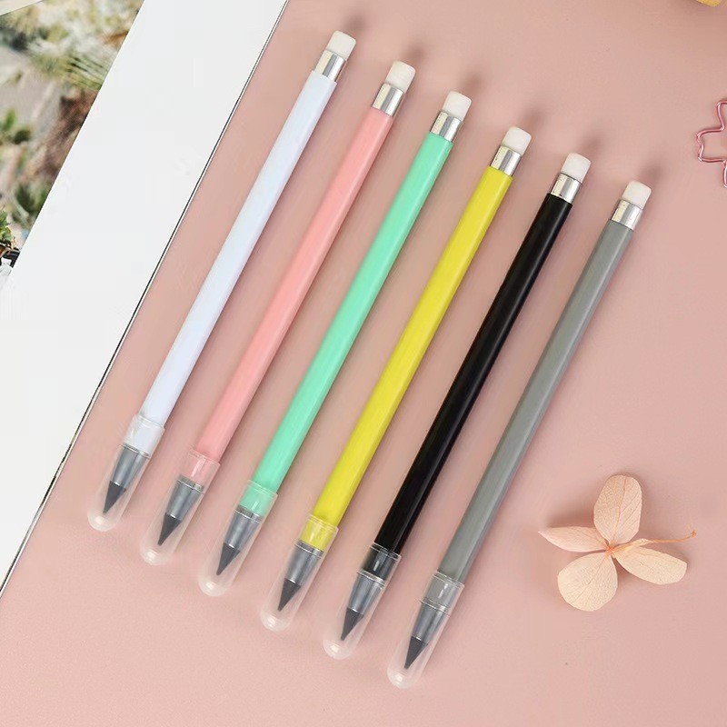 

6 Pcs Pencil Set Cute Drawing Pencil Refill Unlimited Writing Pencils Eternal Erasable Pencil Pens for School Art Supplies