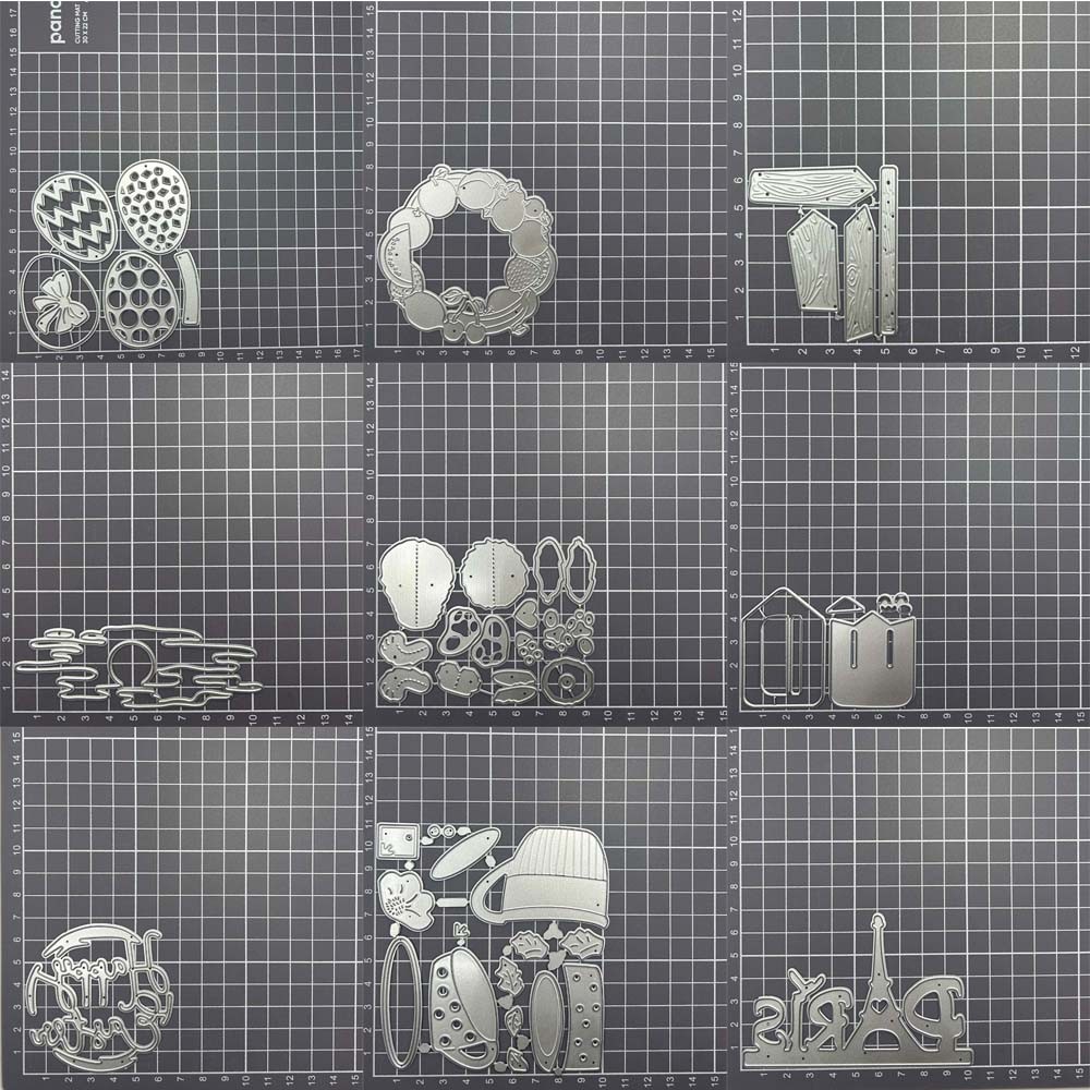 

Egg Fruit Road Sign Cup Tower metal cutting dies cut die mold Scrapbooking paper craft mould blade punch stencils