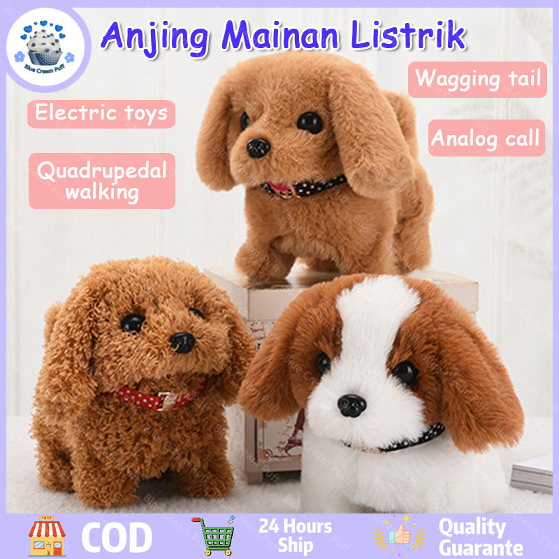 Viral ready stockMainan mewah anak-anak anjing listrik akan berjalan akan mengeluarkan suara akan