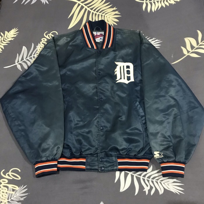 jacket varsity detroit starter mlb baseball