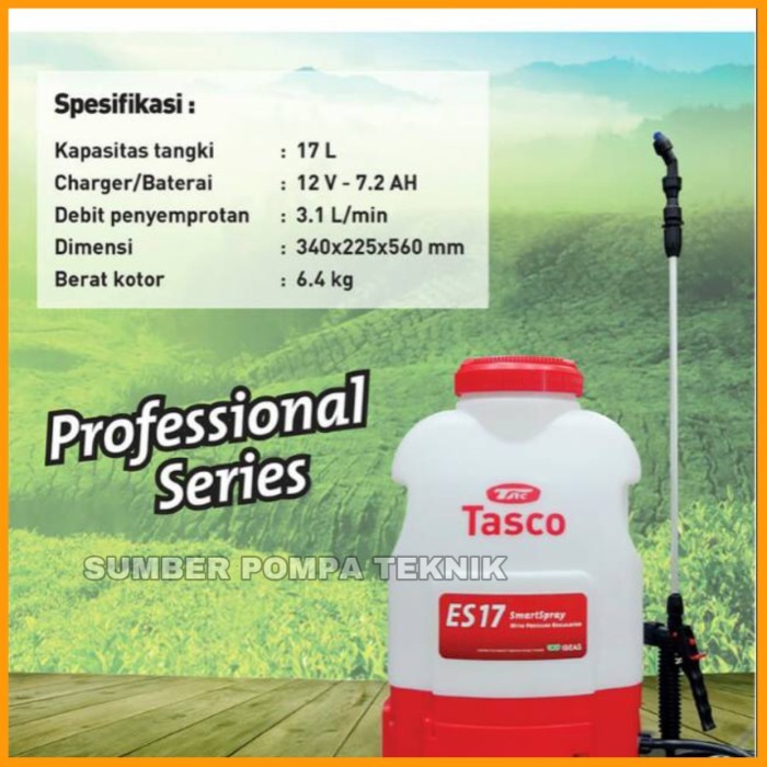 Sprayer Semprotan TASCO ES17X Electric Mesin Sprayer Tasco 17L