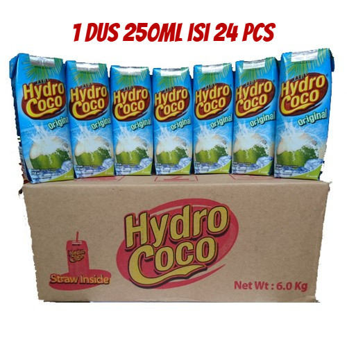 

karton Hydro Coco 250ml Dus isi 24 pcs