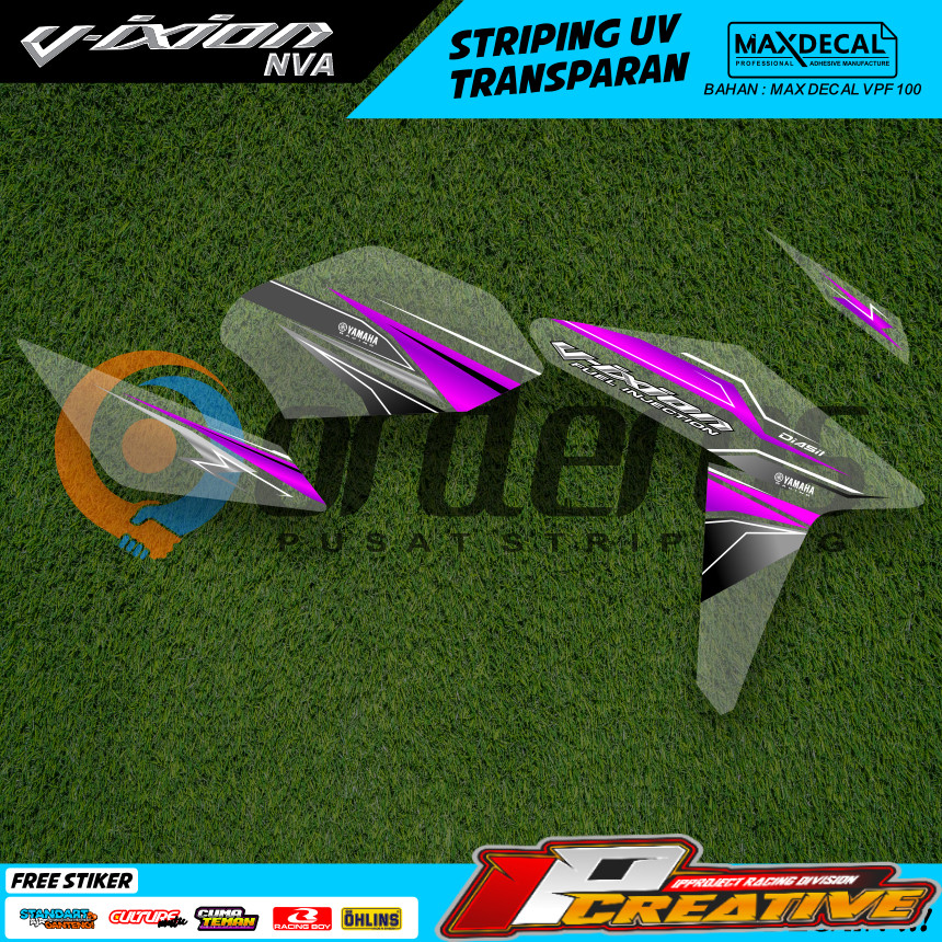 Striping Transparan Yamaha Vixion Old Stiker Setripping Motor Nvl Nva 155 Transparan Custome Decal S