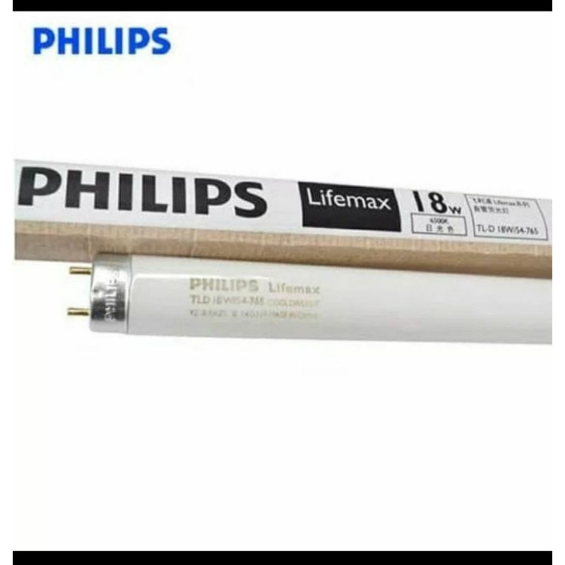 PHILIPS TL-D 18W, 18 WATT PHILIPS TL 18W/54 765 LIFEMAX