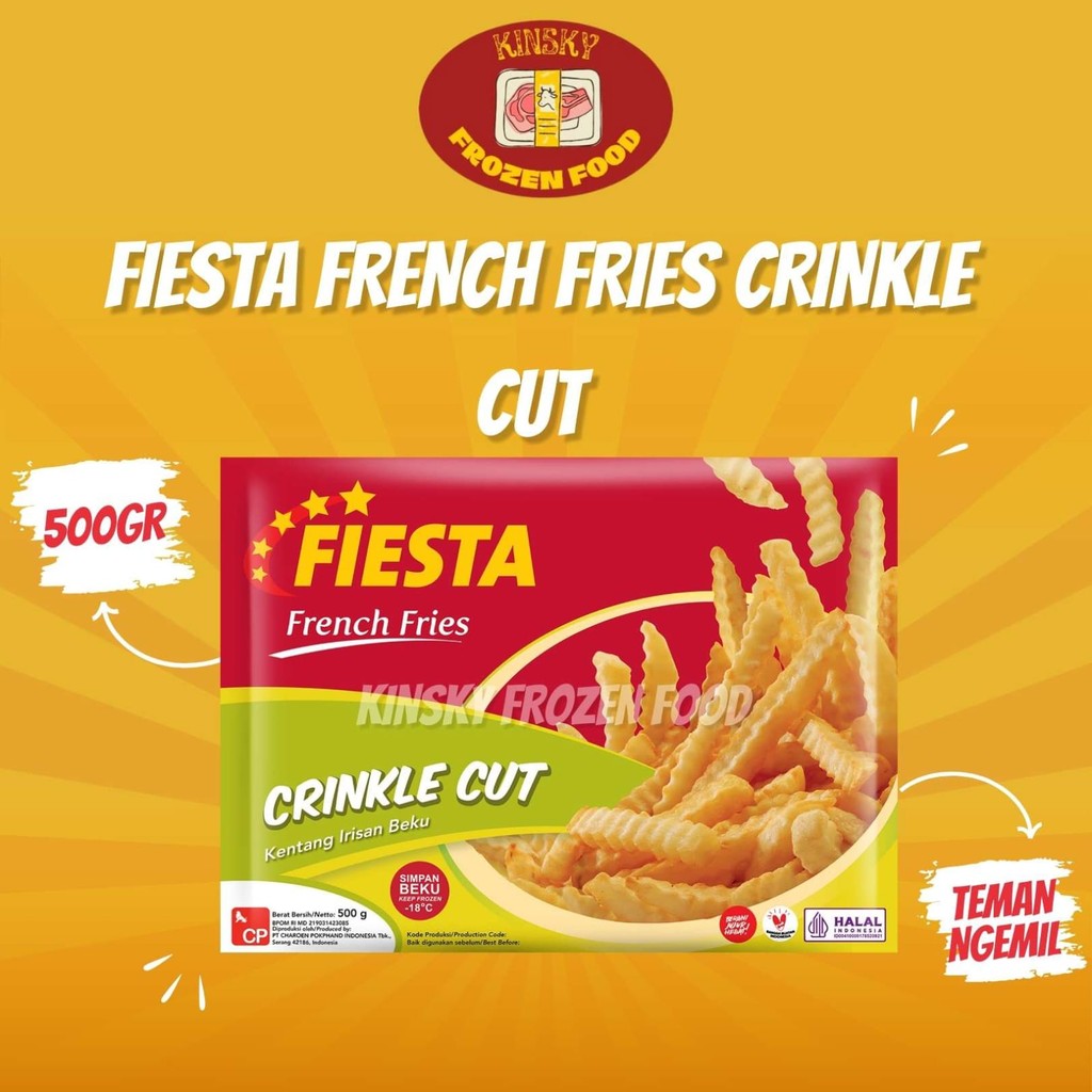 

FIESTA FRENCH FRIES CRINKLE CUT 500GR