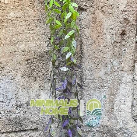 Daun Lee Kwan Yew Juntai Daun Yu Tirai Rambat Artificial Janda Merana - Hijau Ungu