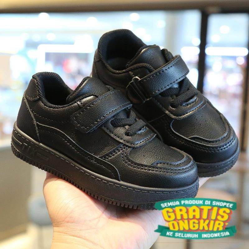 (BB15)BARU SEPATU SNEAKERS HITAM POLOS ANAK SEKOLAH SD/ marun maroon merah bata maron
