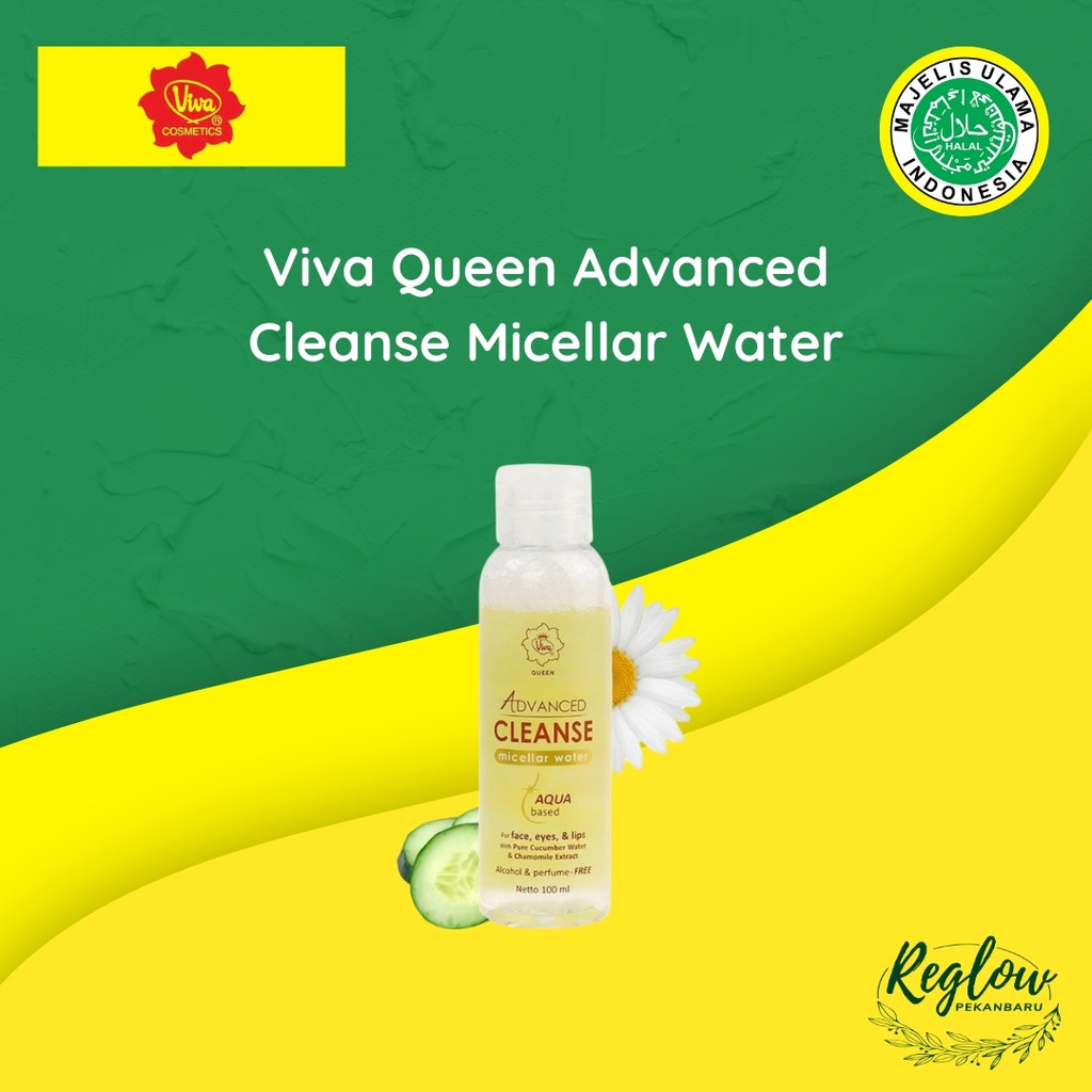 Viva Queen Advanced Cleanse Micellar Water with Cucumber Water & Extract Chamomile (NO ALCOHOL & NO 