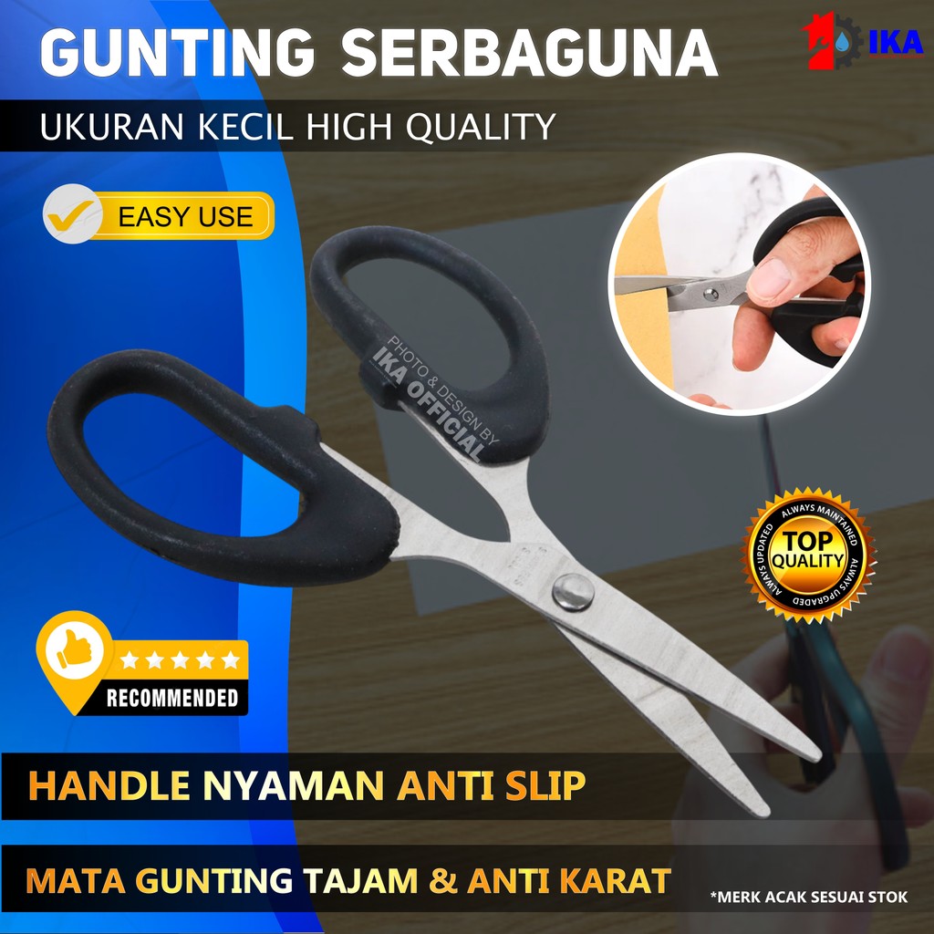 

Gunting Sedang Stainless Steel / Gunting kecil ukuran 5,5 inch / CUCI GUDANG Scissors / Gunting Scissors / Gunting Stainless Steel Alat Pemotong Serbaguna Pemotong Kertas Plastik