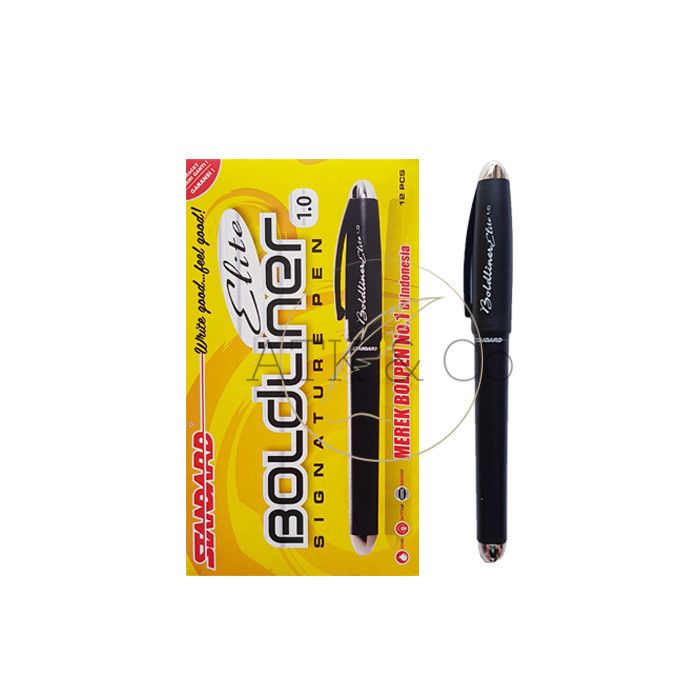 

Pulpen Standard Boldliner Elite Signature Pen 1.0mm - Sign Pen - Hitam