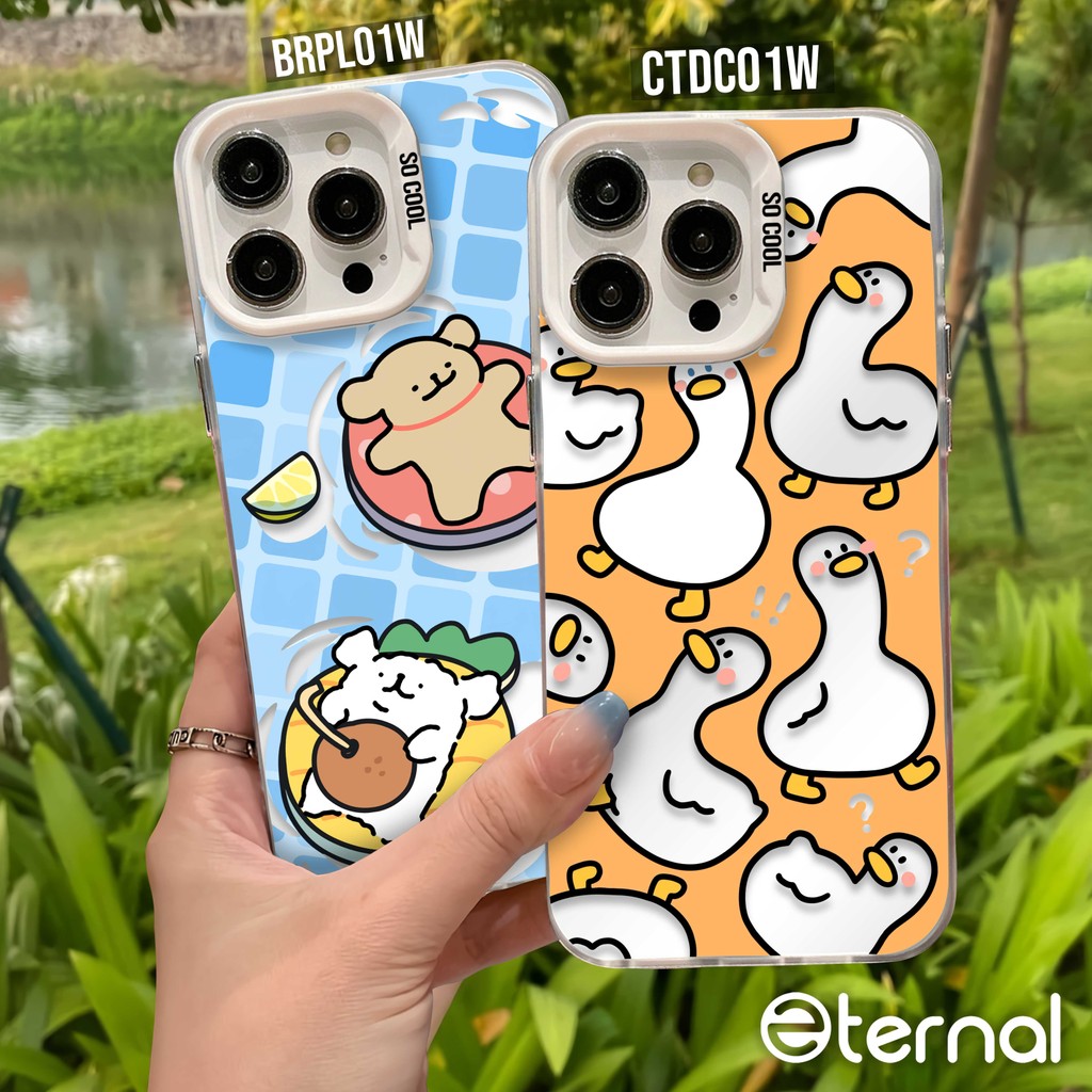 ETERNAL IMD BEAR AND DUCK CASE POCO F3 F4 F5 F6 GT C40 C65 C75 M2 M3 PRO 5G CASING
