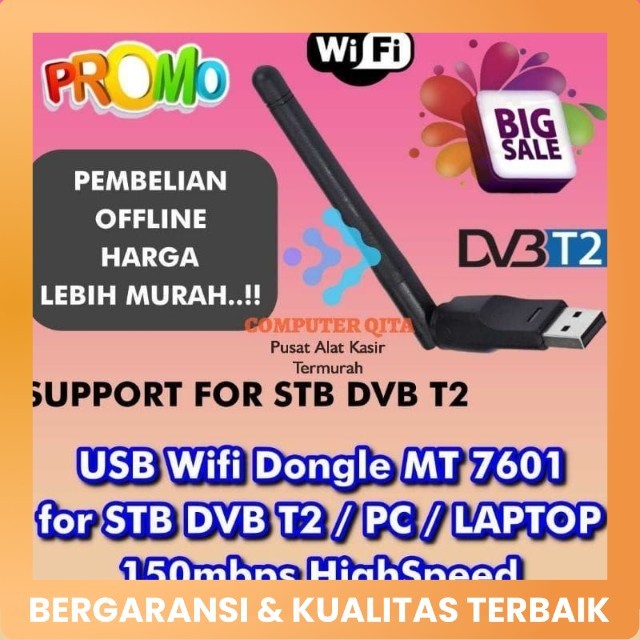 USB WIFI SET TOP BOX DONGLE ANTENA SINYAL INTERNET HOTSPOT STB MT7601 DVB T2 ADAPTER WIRELESS RECEIV
