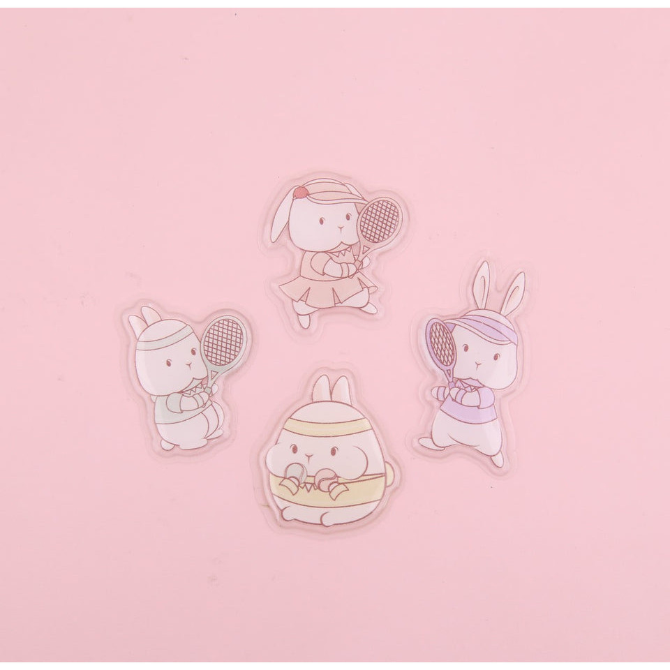 

Spin Bunnies UV Embossed Sticker (Timbul)