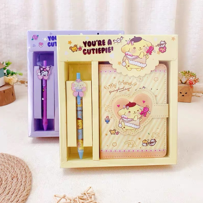 

[Whispers] TAS - S6314 Diary Book 2 in 1 Motif Karakter / Buku Memo Cute Anak Sekolah / Buku Tulis