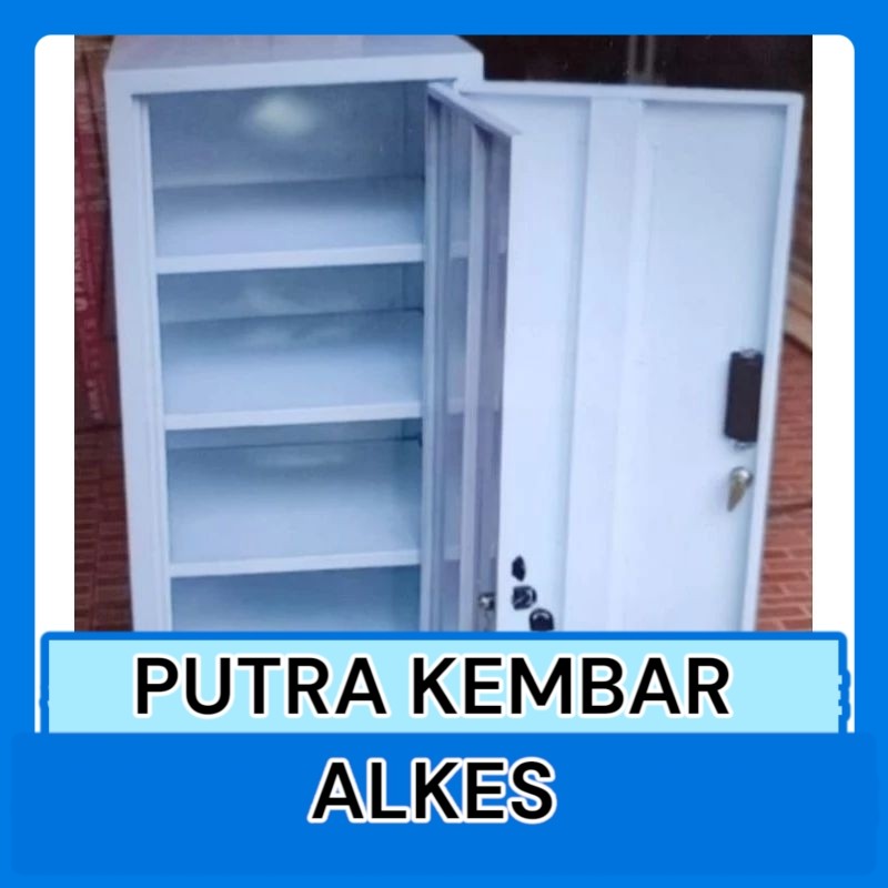 lemari narkotika  2pintu dan 3 susun lemari obat psikotropika