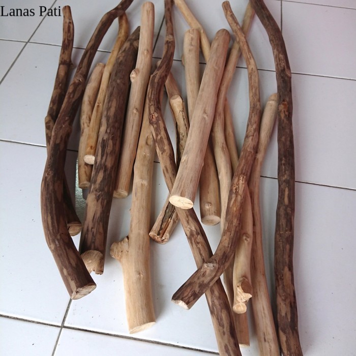

Ranting kayu jati asli 40 cm | dahan macrame XD2