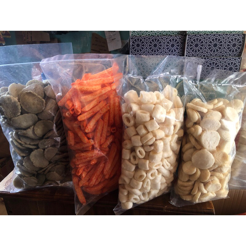

Paket C 4 bks ( jengkol, potato balado, ring, mini)